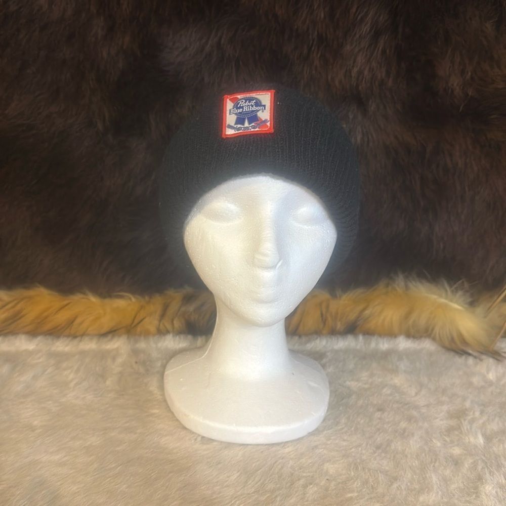 Pabst blue ribbon beanie OS (BK2)